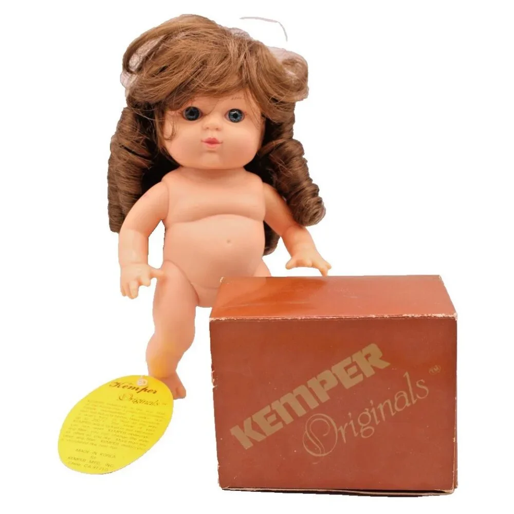 NEW Kemper Originals Jullien Light Brown Pigtails Curly Hair Wig Bangs Size 8-9